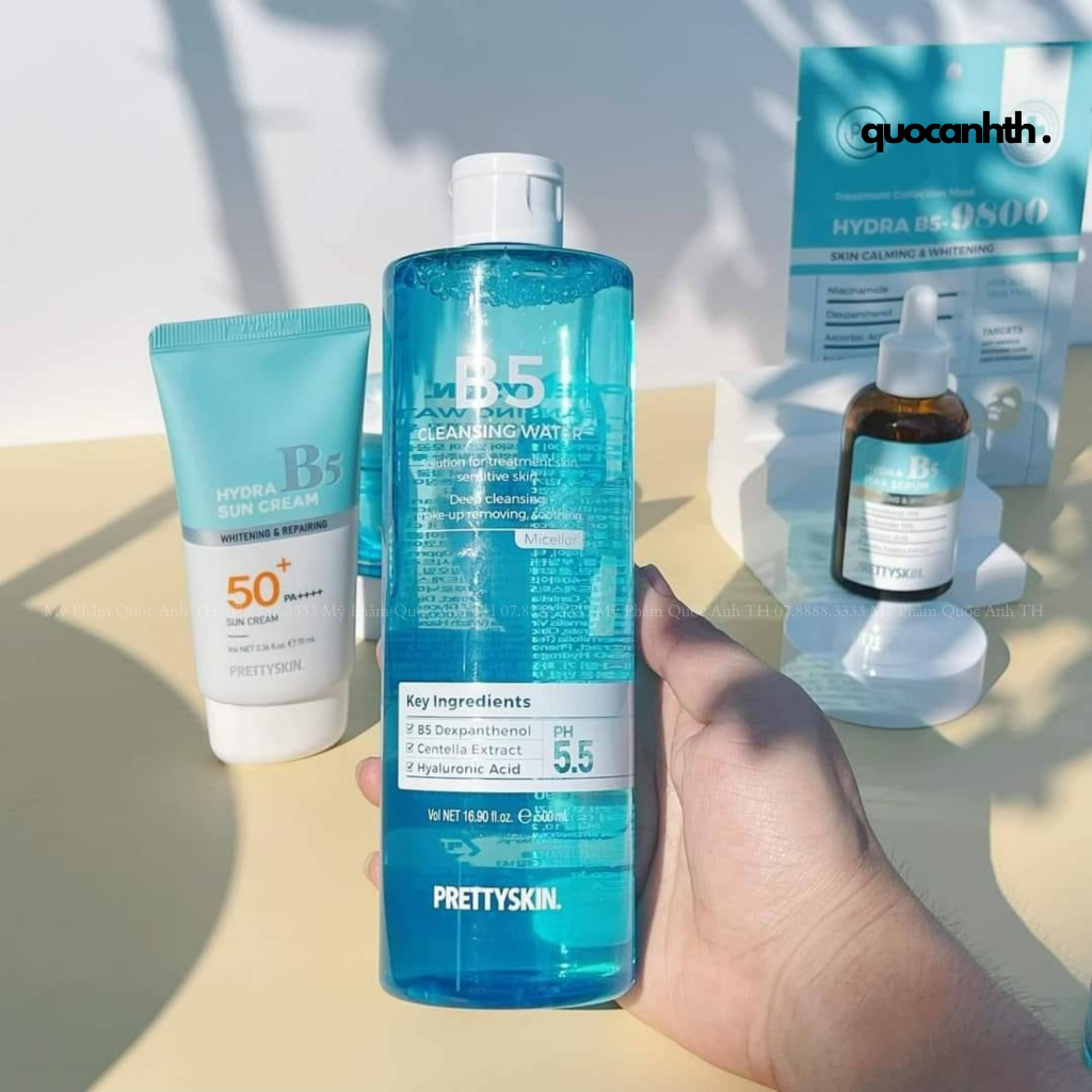 Nước Tẩy Trang B5 PRETTY SKIN Sạch Sâu, Dịu Nhẹ, Phù Hợp Cho Da Nhạy Cảm & Da Treatment - 500ml