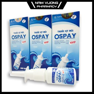 Xịt mũi Ospay neo giảm nghẹt mũi, sổ mũi 15ml