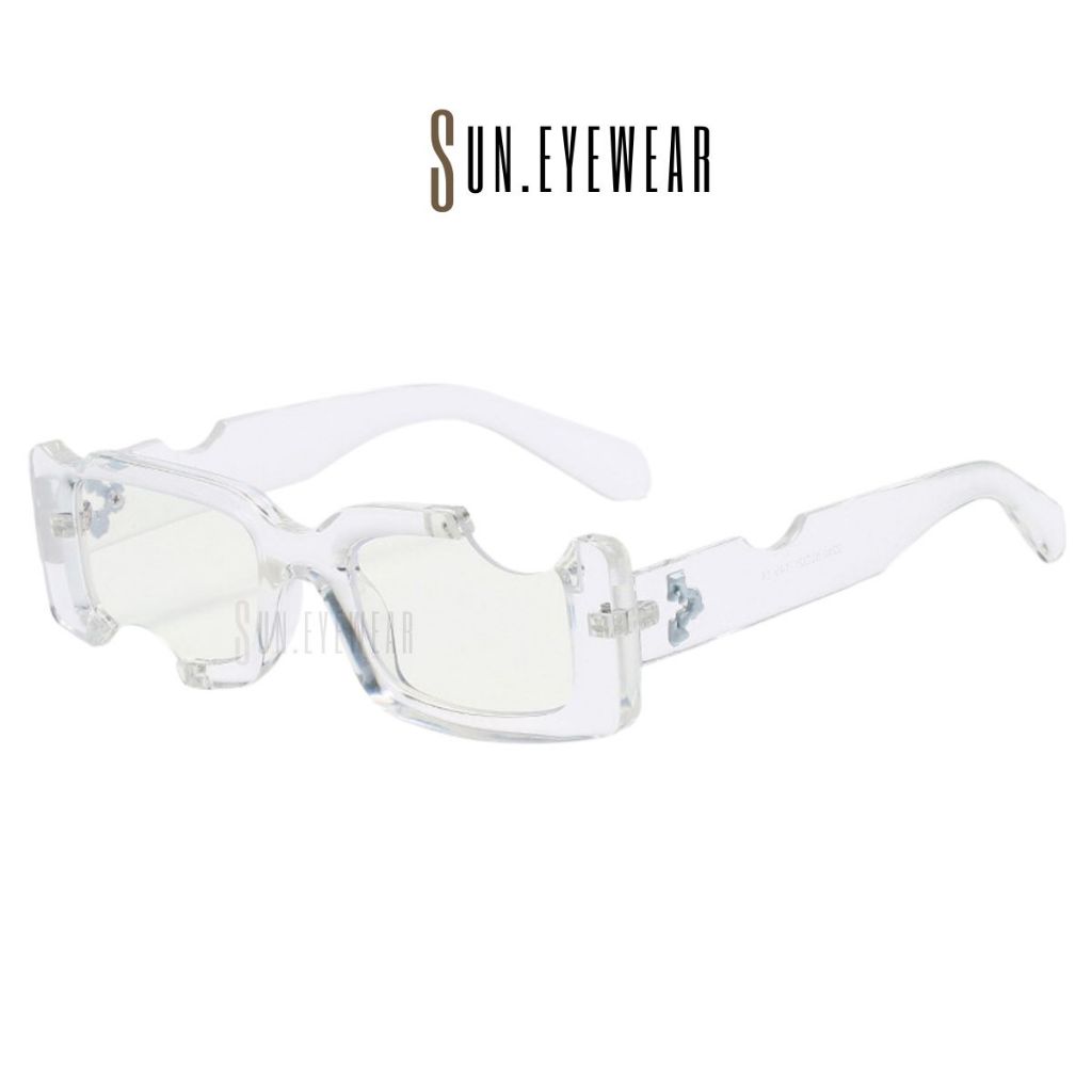 Kính mát thời trang nam nữ OFFW gọng nhựa mắt vuông khuyết - Sun Eyewear