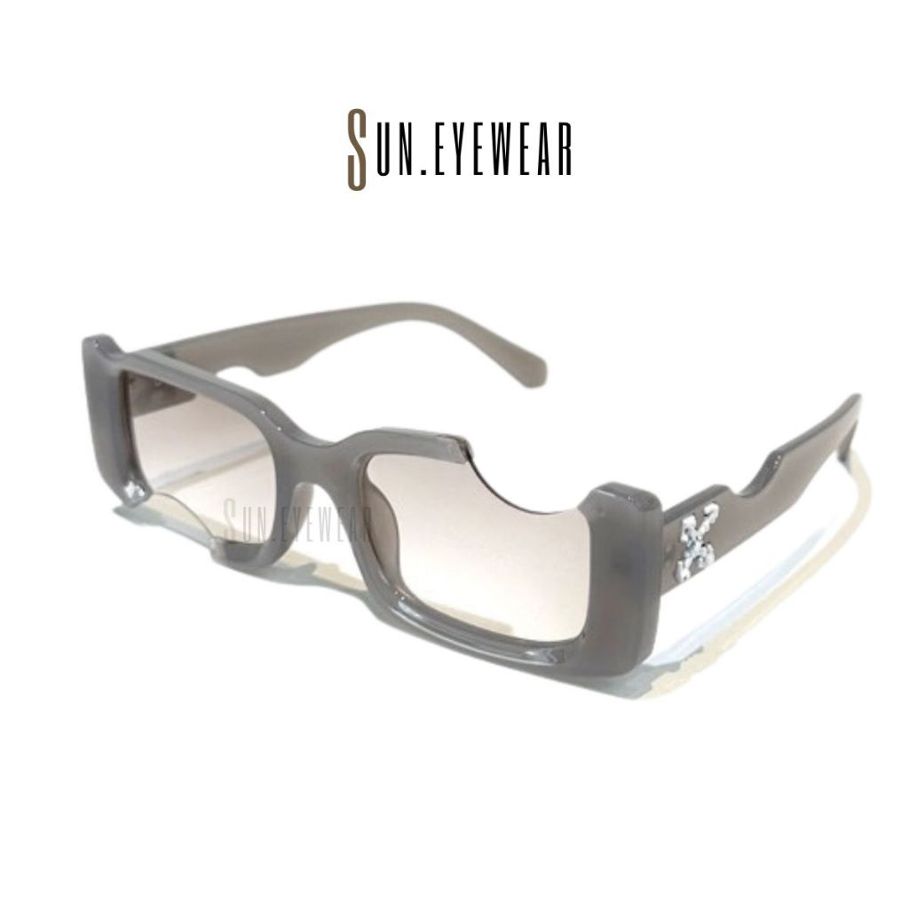 Kính mát thời trang nam nữ OFFW gọng nhựa mắt vuông khuyết - Sun Eyewear