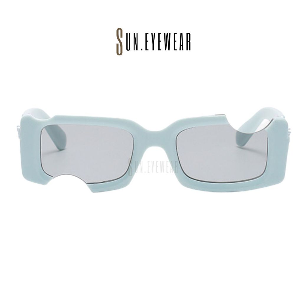 Kính mát thời trang nam nữ OFFW gọng nhựa mắt vuông khuyết - Sun Eyewear