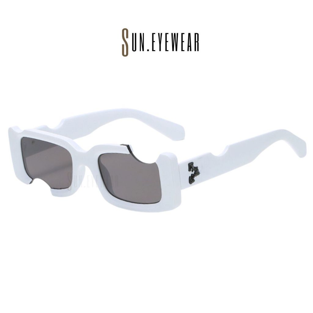 Kính mát thời trang nam nữ OFFW gọng nhựa mắt vuông khuyết - Sun Eyewear