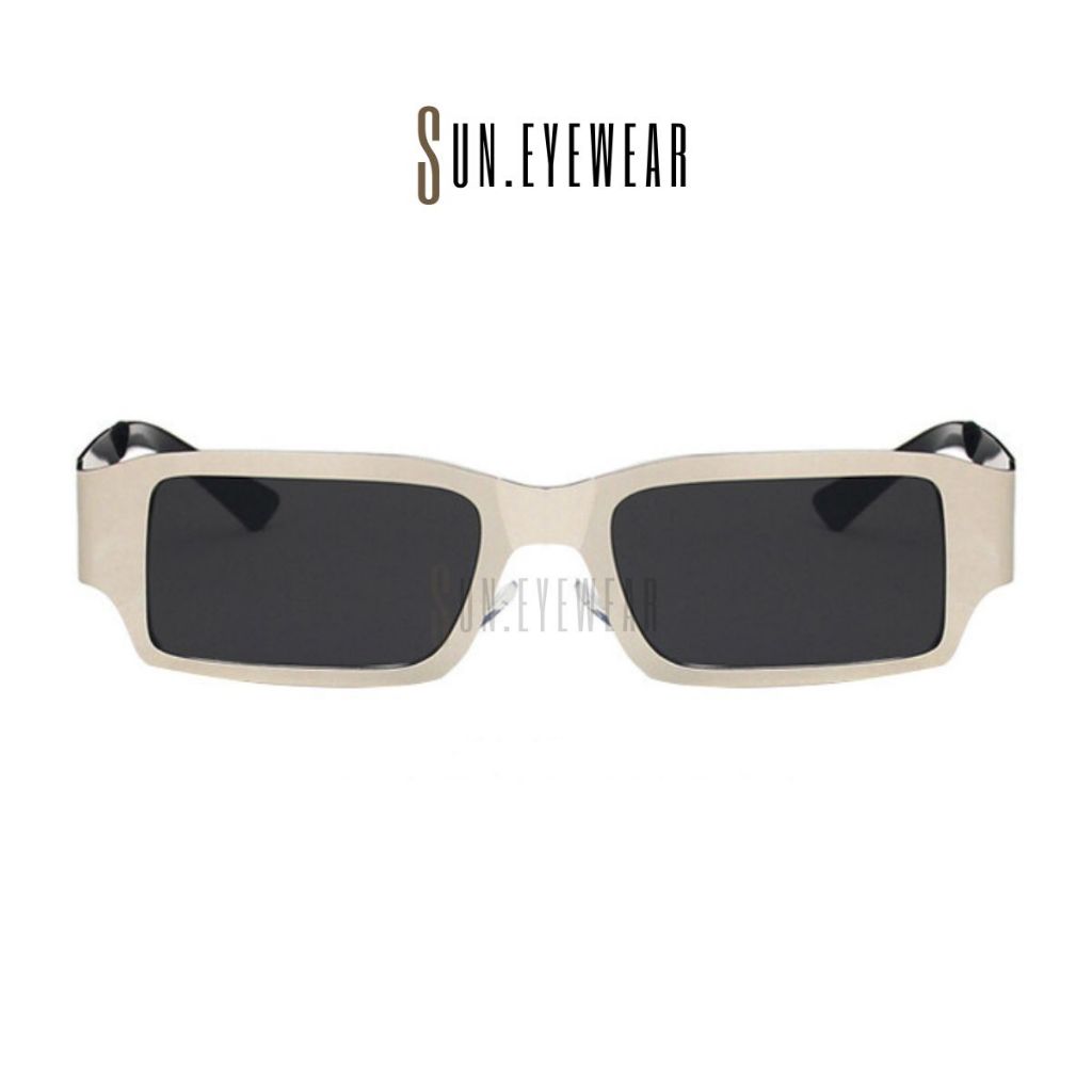 Kính mát thời trang nam nữ gọng mạ kim loại bóng - Sun Eyewear