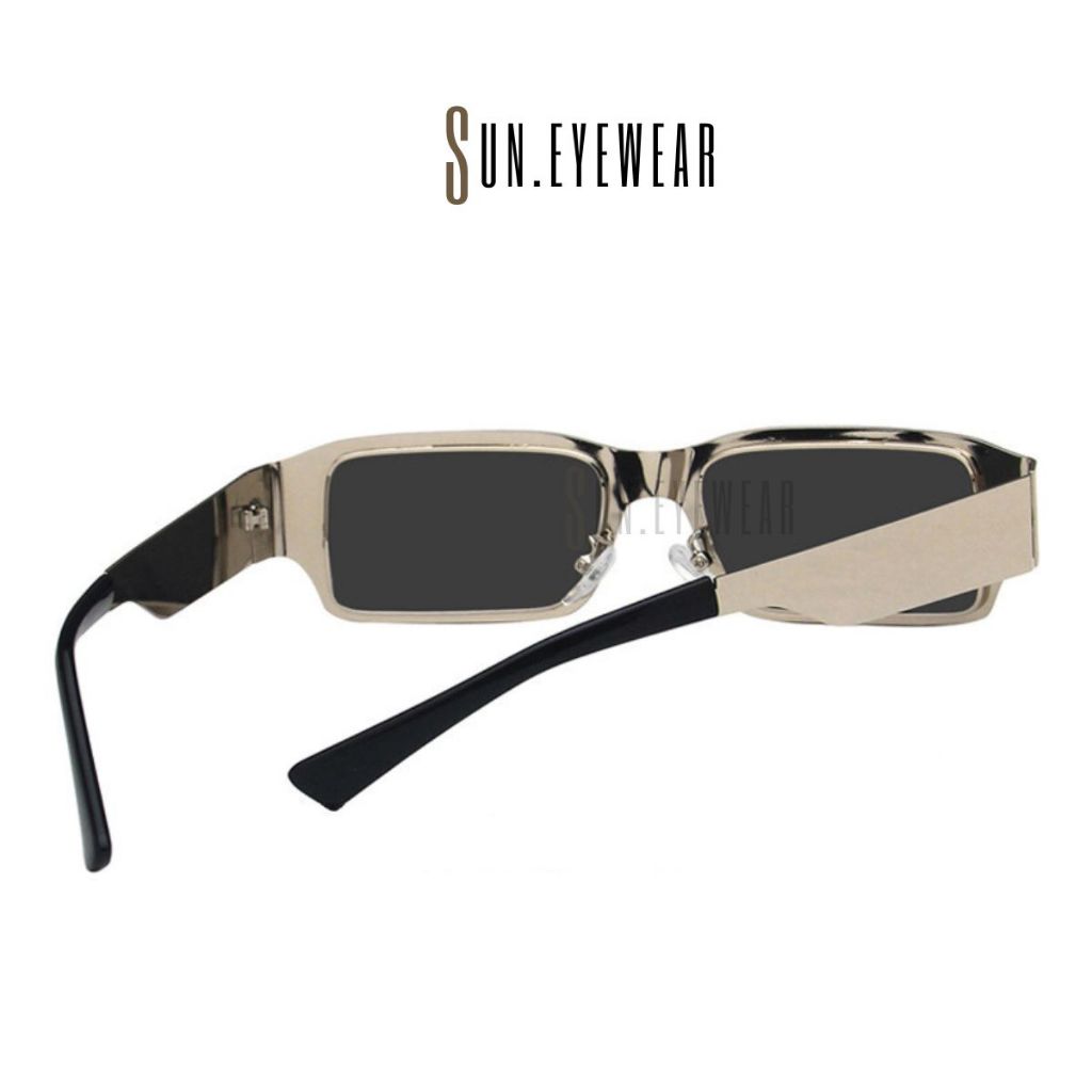 Kính mát thời trang nam nữ gọng mạ kim loại bóng - Sun Eyewear