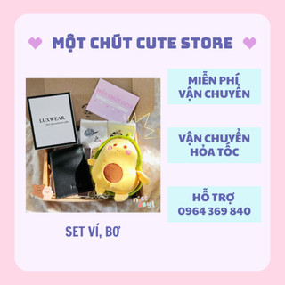 [HỎA TỐC] Set quà tặng Ví nam, bơ đầy đủ tặng sinh nhật, Valentine, 6/4 dành cho bố, anh trai, người yêu - Một chút cute