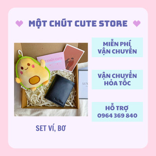 [HỎA TỐC] Set quà tặng Ví nam,bơ, 0 tat tặng sinh nhật, Valentine, 6/4 dành cho bố, anh trai, người yêu - Một chút cute