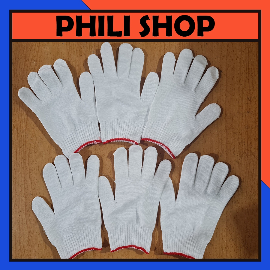 1 đôi bao tay bảo hộ lao động, màu trắng , poly 40 gam