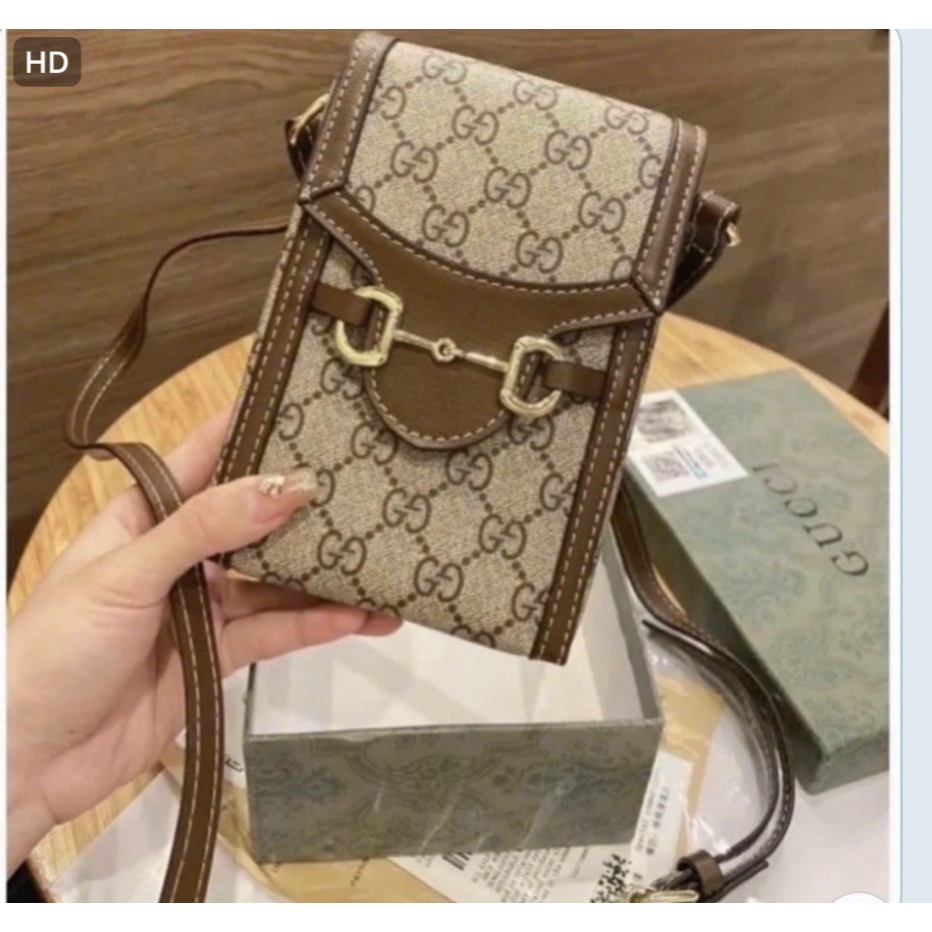 Túi đeo chéo thời trang nam nữ size 18 cm,  hàng loại 1 đựng điện thoại fullbox nguyên siu hàng quảng châu cao cấp