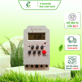 Đồng hồ hẹn giờ bật/tắt Timer - E-Greenlife nhà vườn xanh