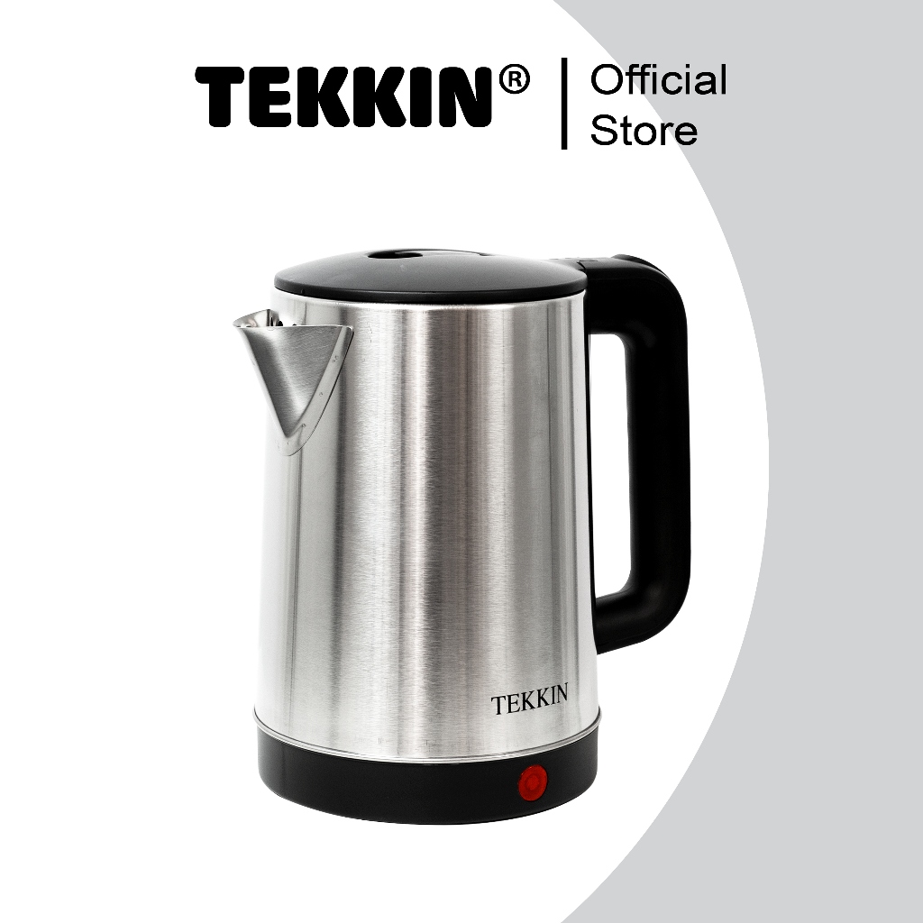 Ấm Siêu Tốc Tự Ngắt INOX TEKKIN TI-2848 Dung Tích Lớn 2.3L (Dung Tích Sử Dụng 1.8L) 1500W Bảo Hành 12 Tháng