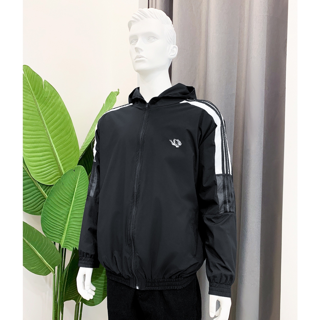 Áo Gió BS Đen Tay Sọc 01 Size Từ 70- 120kg ABIGSIZE