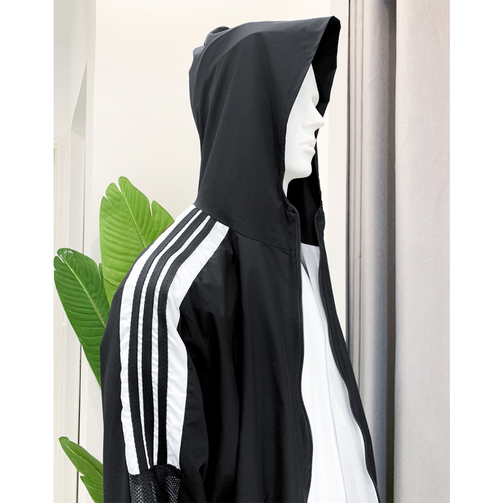 Áo Gió BS Đen Tay Sọc 01 Size Từ 70- 120kg ABIGSIZE