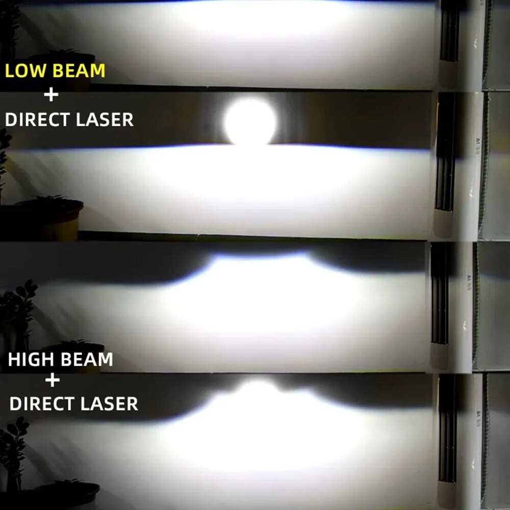 Đèn bi gầm Led Laser siêu sáng FIVE STAR 3.0 inch 55W, 2 chế độ cốt pha, dùng thử 30 ngày không ưng trả lại