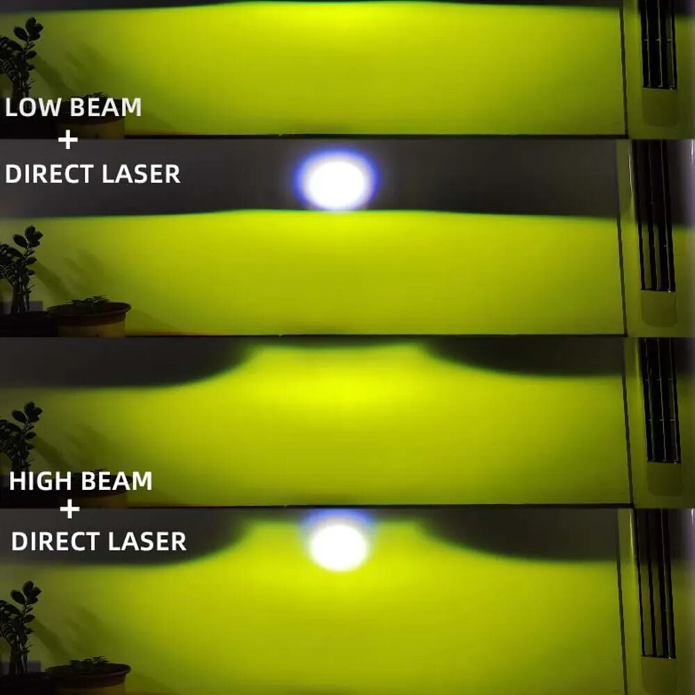 Đèn bi gầm Led Laser siêu sáng FIVE STAR 3.0 inch 55W, 2 chế độ cốt pha, dùng thử 30 ngày không ưng trả lại