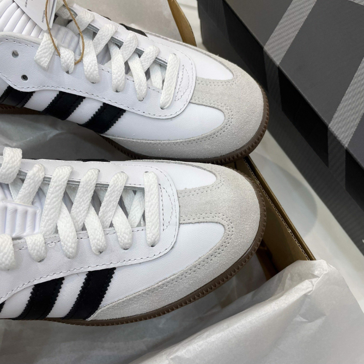 Giày Adidas Samba Classic Đen Trắng Nam Nữ, Giày Sneaker Samba Black White Full Box Bill
