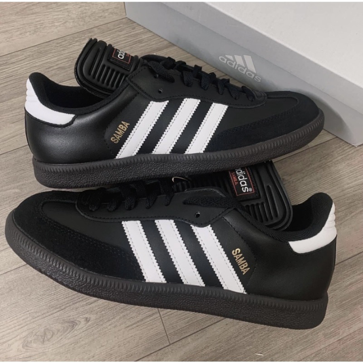 Giày Adidas Samba Classic Đen Trắng Nam Nữ, Giày Sneaker Samba Black White Full Box Bill