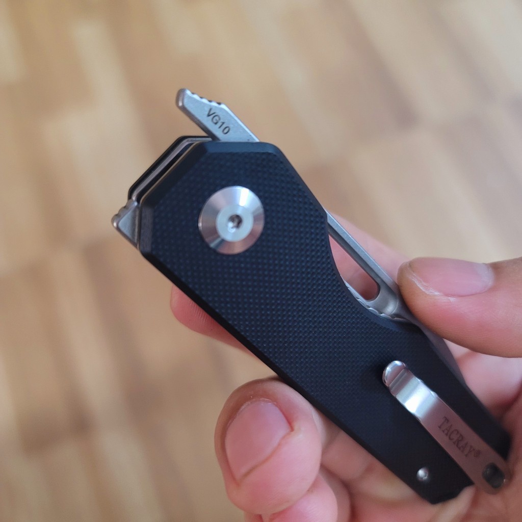 Dao dã ngoại EDC của Tacray mở đa hướng, lưỡi thép VG10