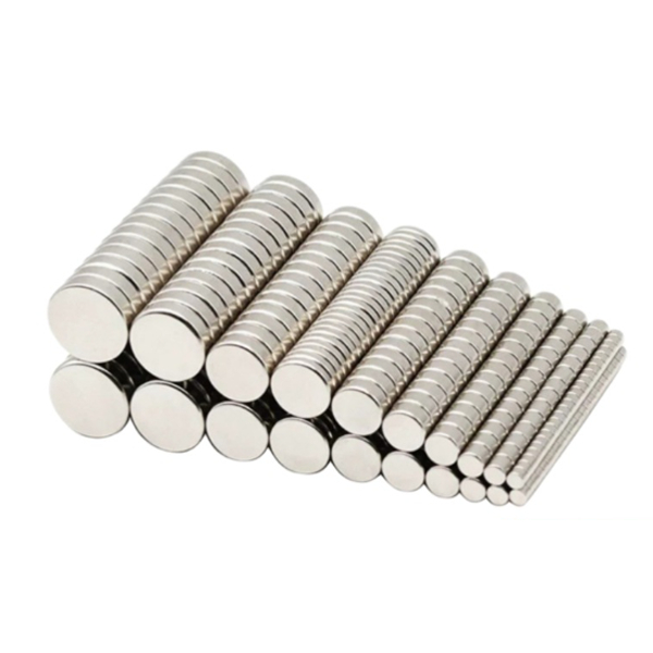 Nam châm đất hiếm tròn không lỗ đường kính 5-10mm