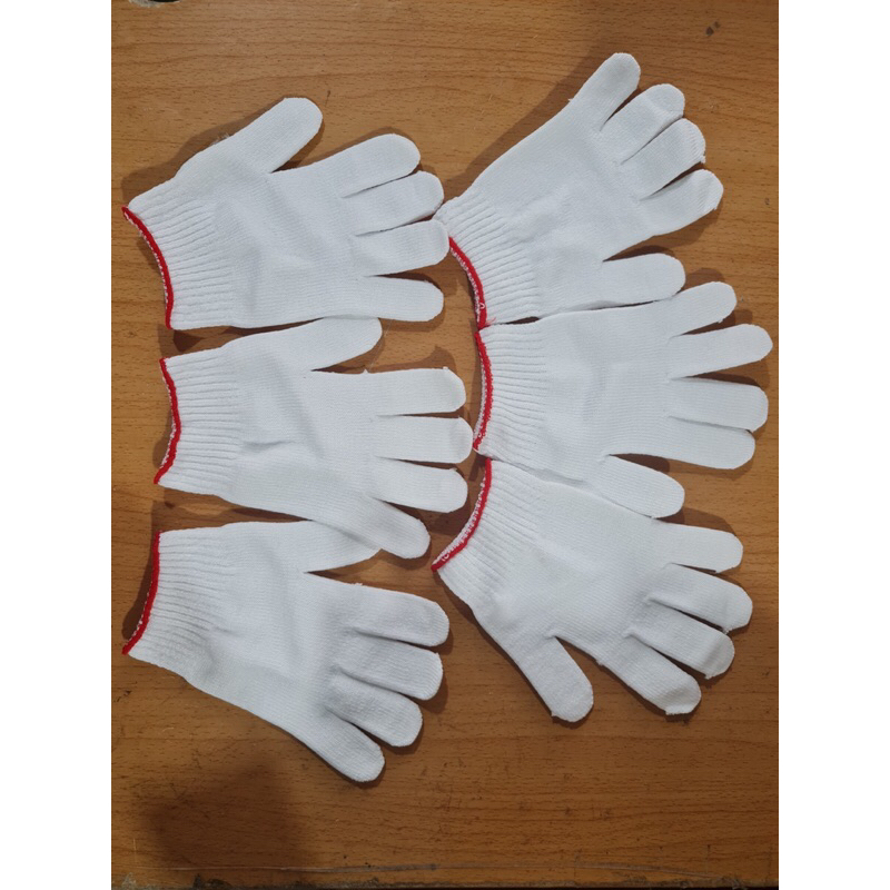 1 đôi bao tay bảo hộ lao động, màu trắng , poly 40 gam