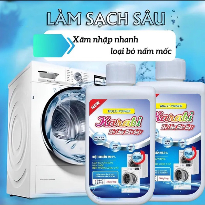 Tẩy lồng máy giặt Karabi chính hãng
