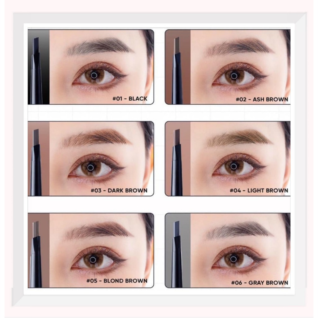 Chì Kẻ Mày 2 Đầu Habaria Pro Eyebrow Pencil