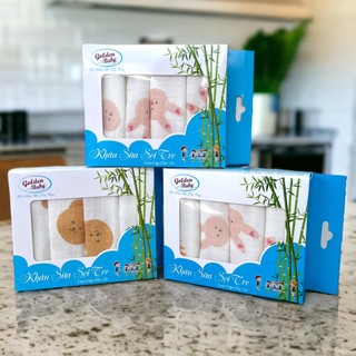 (Giá cho 1 khăn) Khăn sữa sợi tre, khăn lau mặt cao cấp an toàn cho bé – Nature Mum