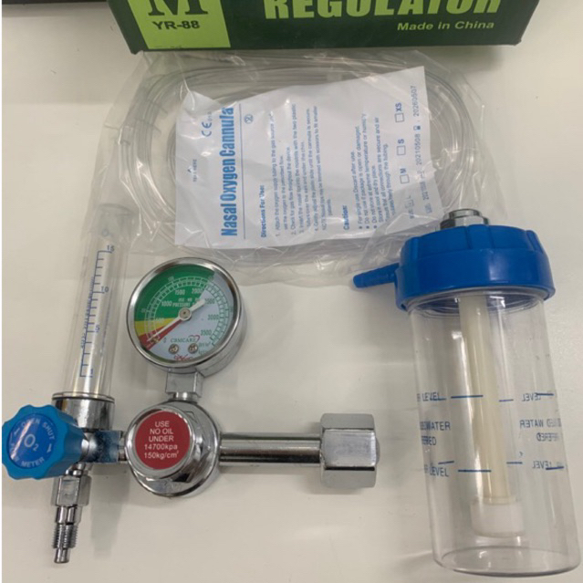 Đồng hồ oxy y tế đo áp suất bình khí Regulator YR-88