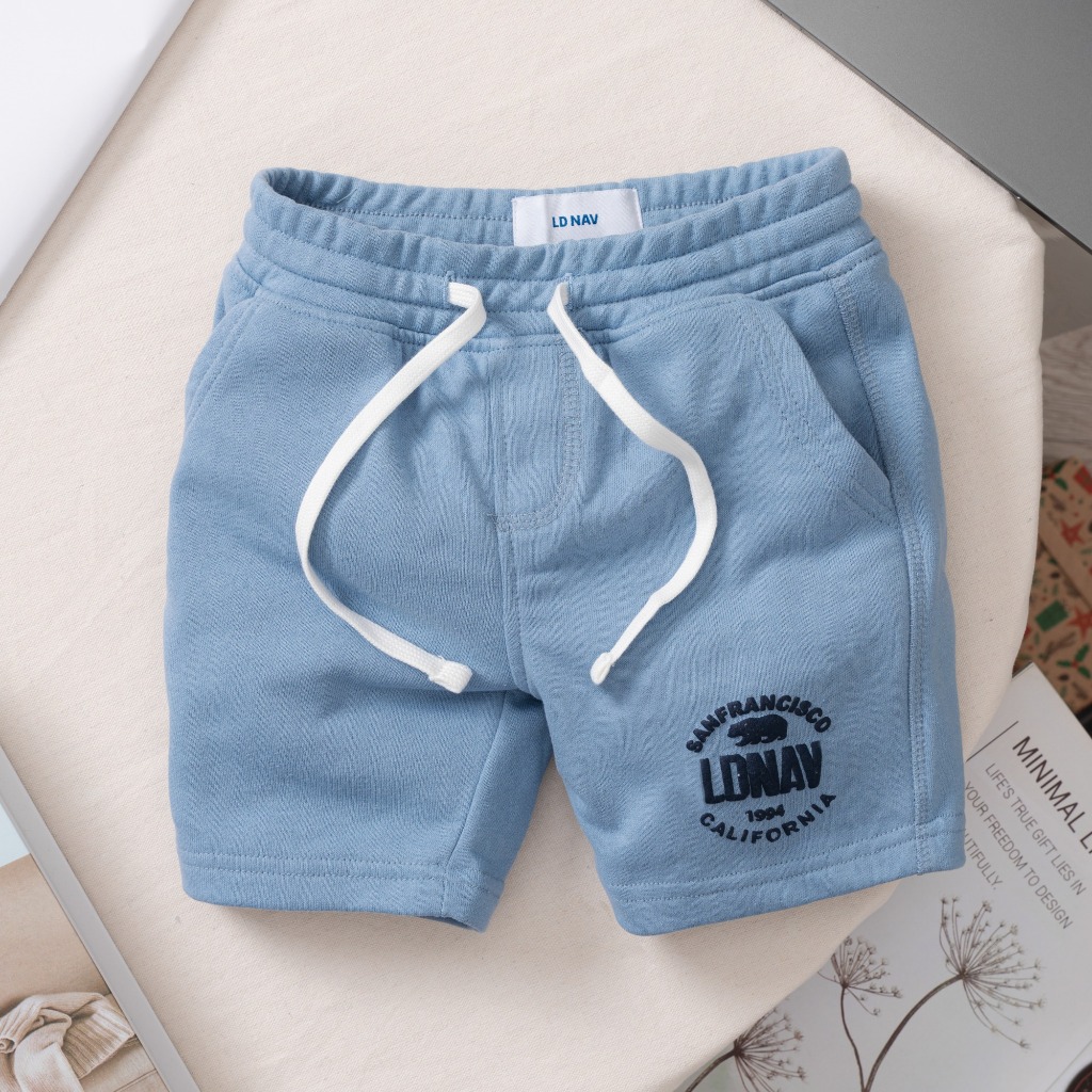 Quần short cho bé trai size từ 11kg- 50kg, Quần short nỉ da cá thoáng khí lưng thun, dây rút dành cho bé 5 màu D204