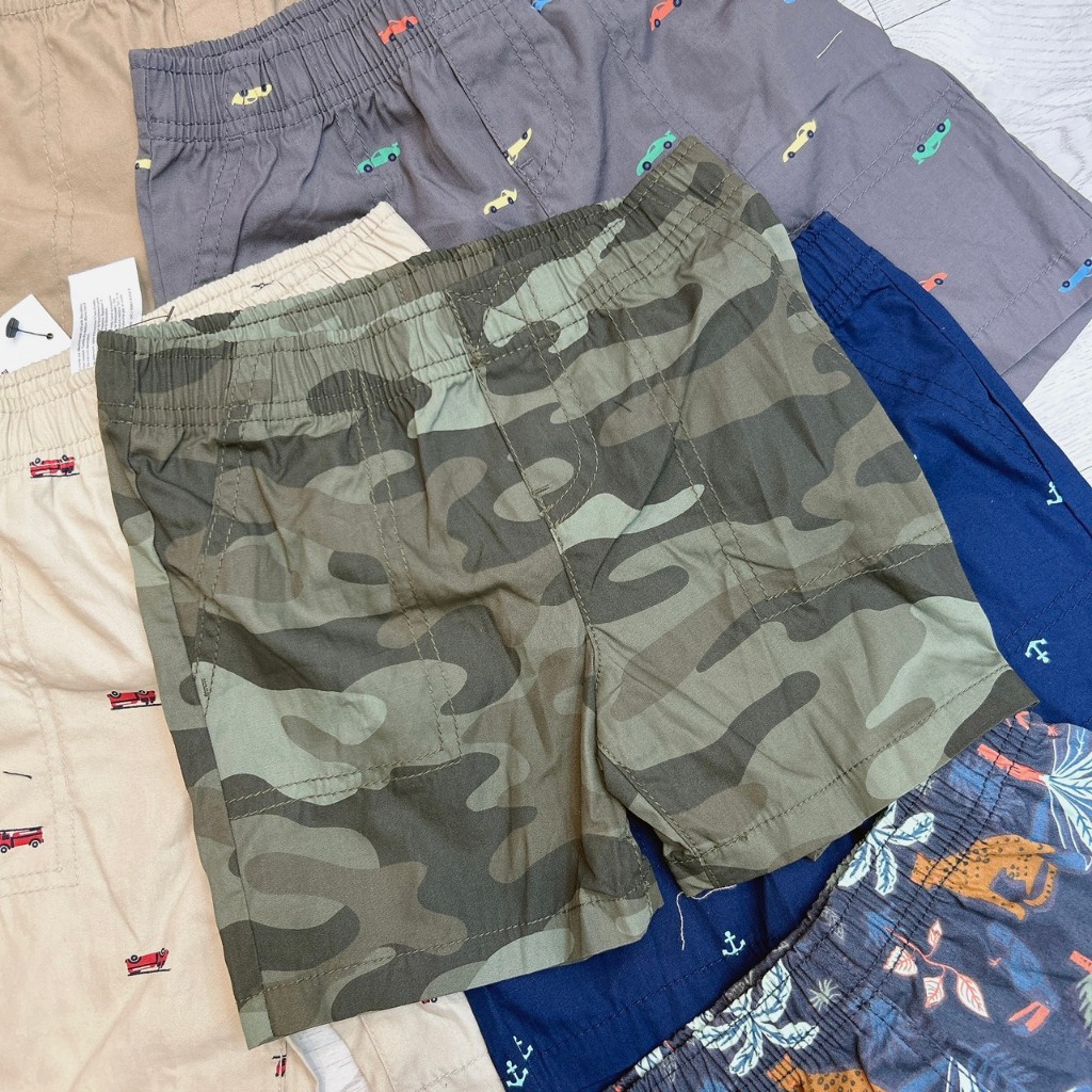 P272 Quần short kaki mềm 100% cotton hàng VNXK c@rter dư xịn size 12m-5T