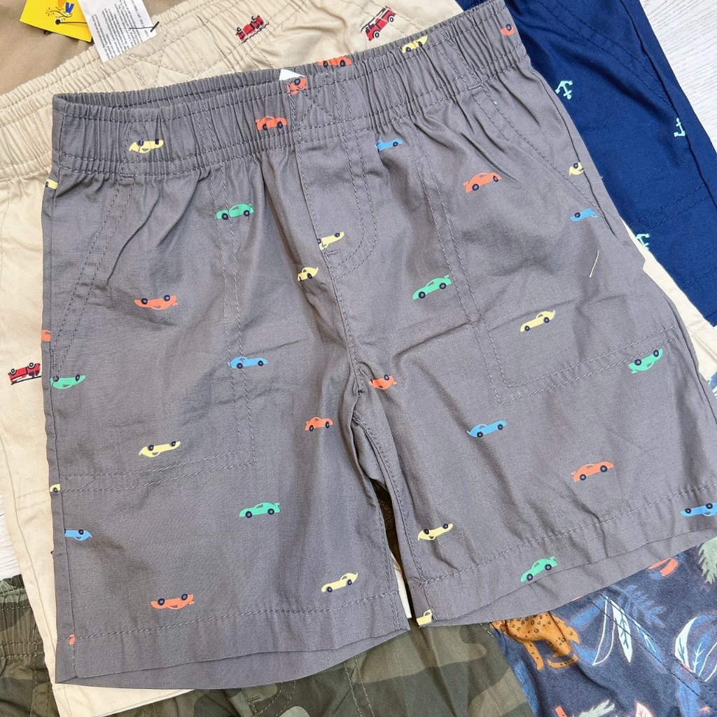 P272 Quần short kaki mềm 100% cotton hàng VNXK c@rter dư xịn size 12m-5T