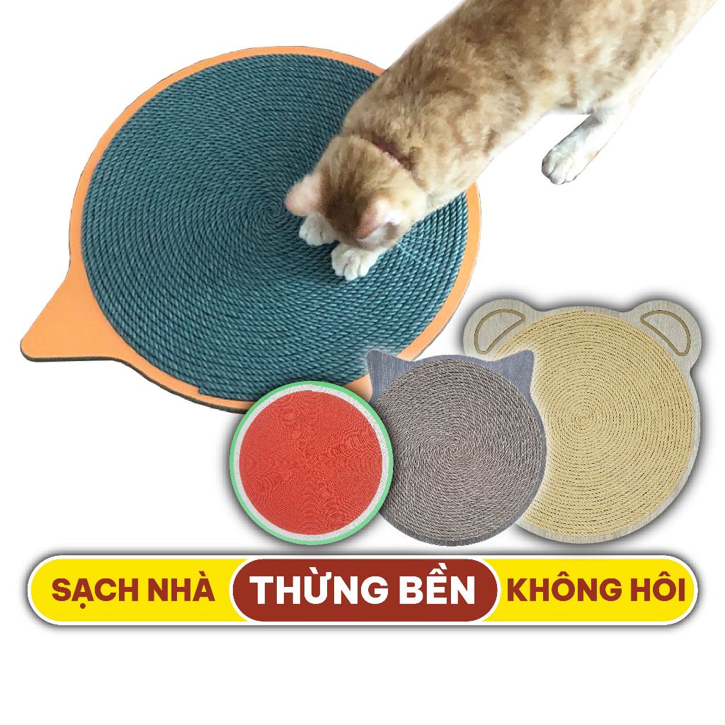 Bàn cào móng siêu bền thừng tái sinh sạch nhà  29*29 cm