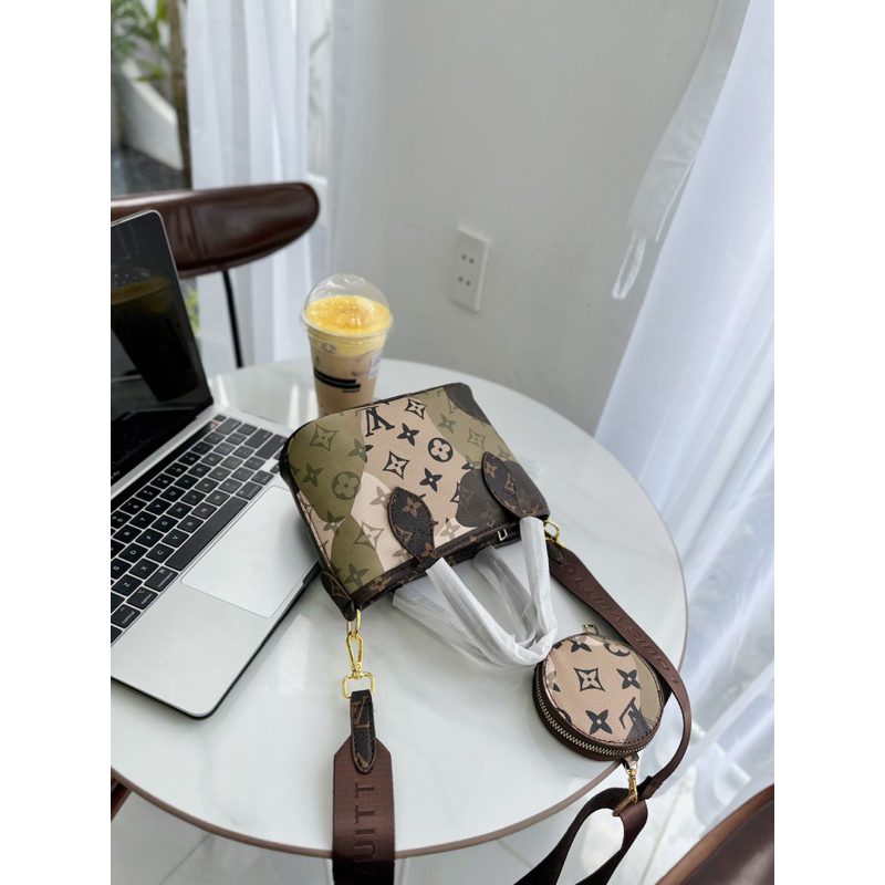 Túi LV set 2 món kèm ví sang xịn đầy đủ 3 màu