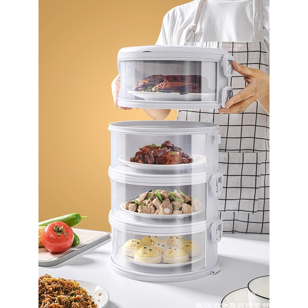 Lồng bàn giữ nhiệt 5 tầng có thể tháo rời, xếp gọn | lồng bàn thông minh tiện lợi