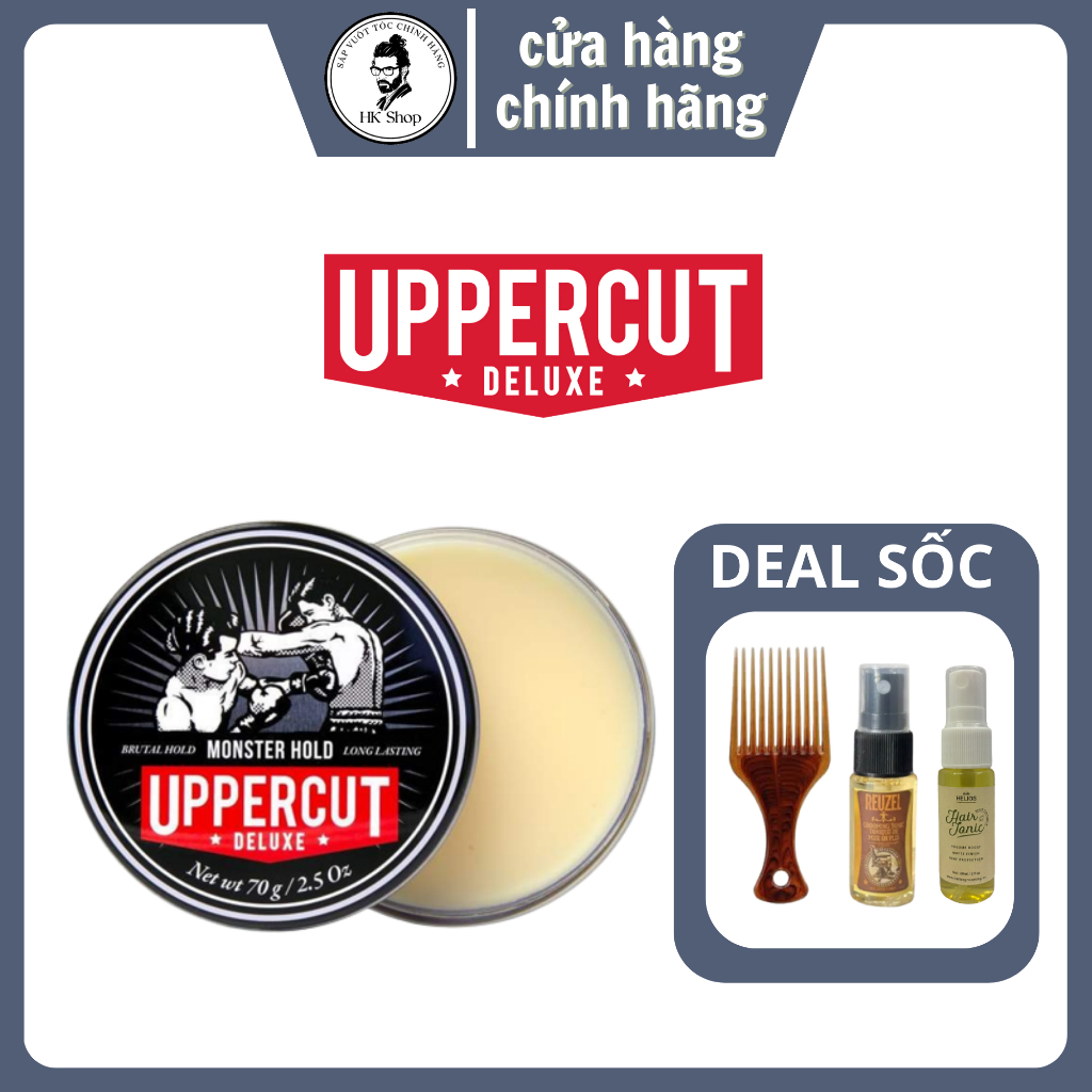 Sáp vuốt tóc UpperCut Deluxe Monster Hold Pomade 113Gram