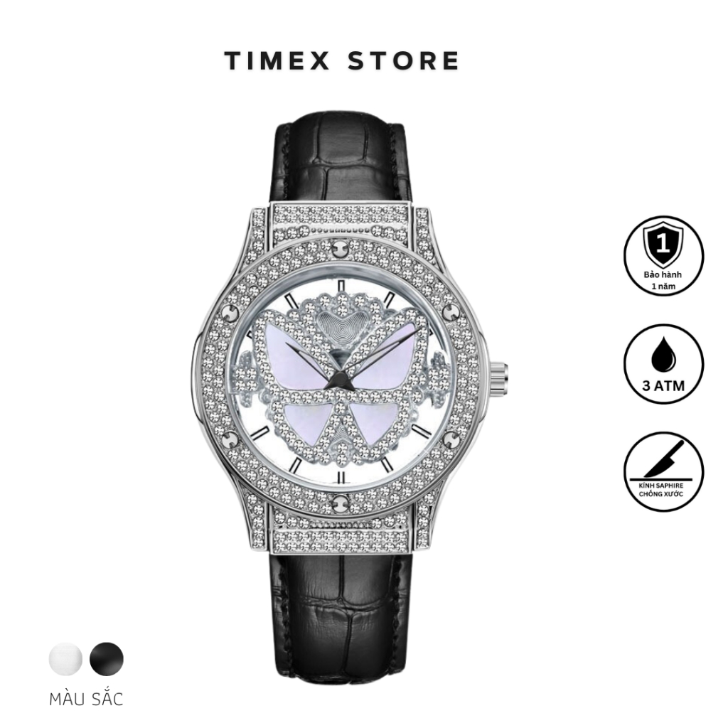 Đồng hồ nữ Ngôi Sao mặt xoay, mẫu HOT 2023 Ảnh thật, dây da bò mềm đeo êm tay - Bảo hành 12 tháng chất lượng sản phẩm