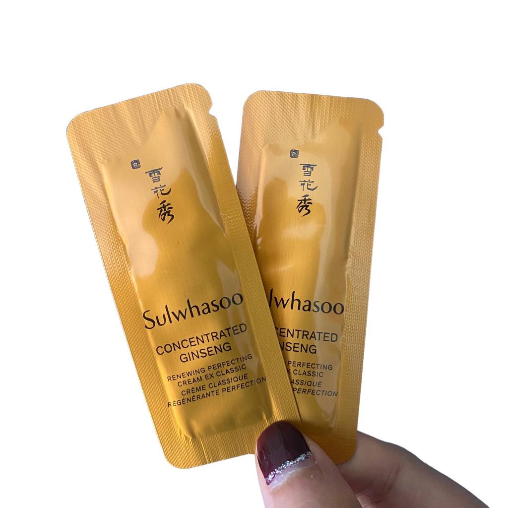 Gói Sample Kem dưỡng nhân sâm chống lão hóa Sulwhasoo Concentrated Ginseng Renewing Cream EX