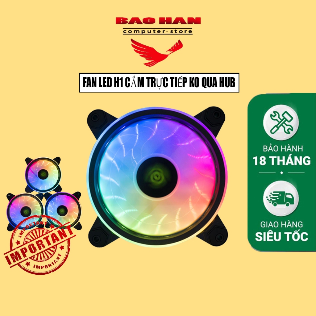 Fan Led 33 Bóng Đèn Led 12cm Làm Mát Cho Case Máy Tính