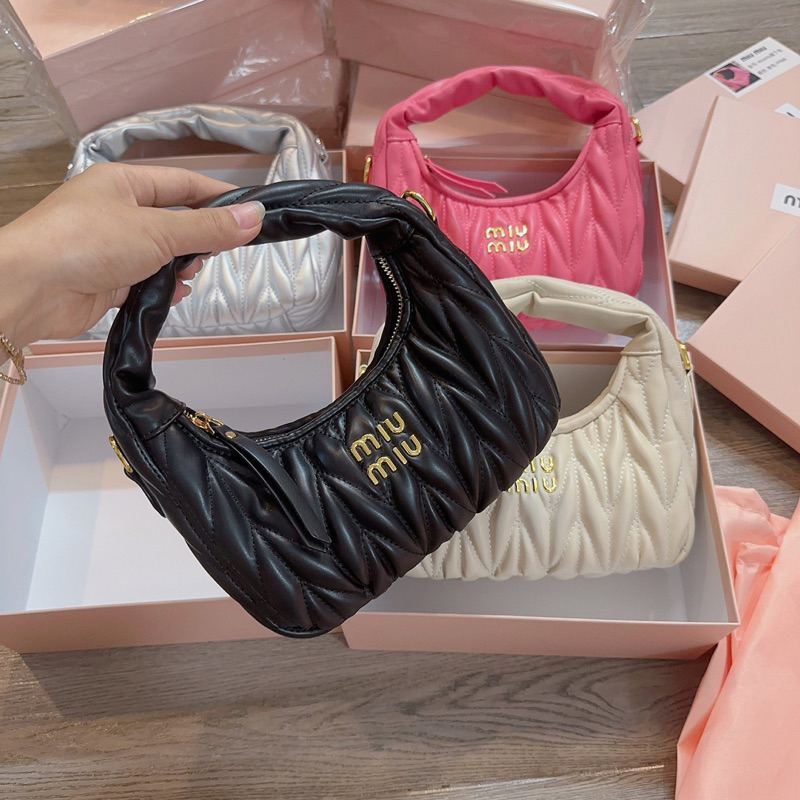 Túi Miu quai tròn liền kèm dây đeo chéo full box sz20