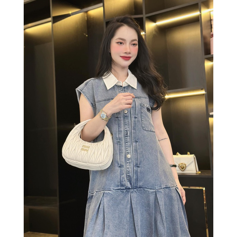 Túi Miu quai tròn liền kèm dây đeo chéo full box sz20