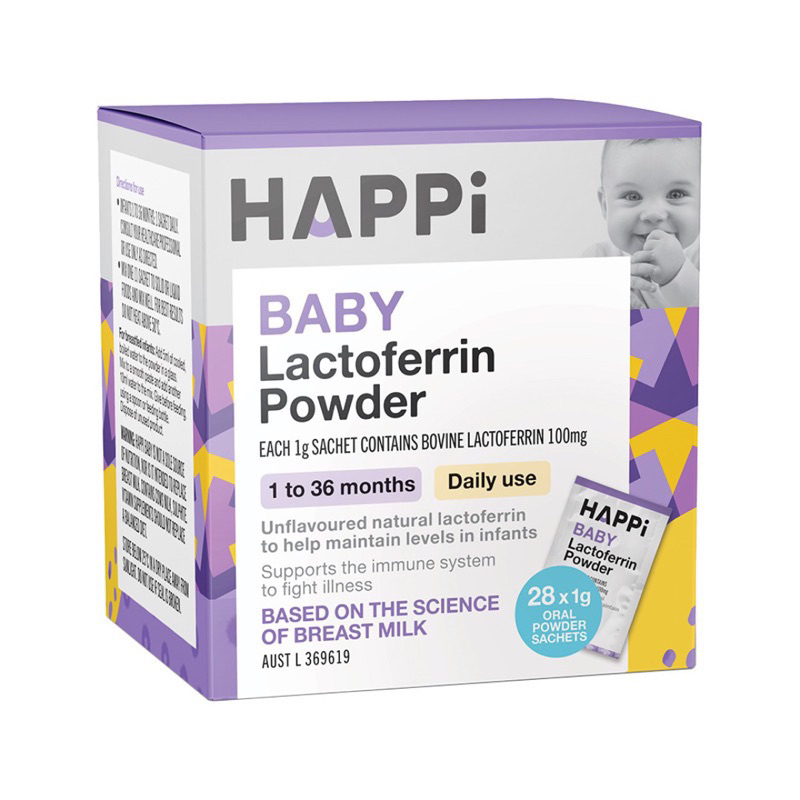 Bột bổ sung Lactoferrin HAPPI Úc 28 gói