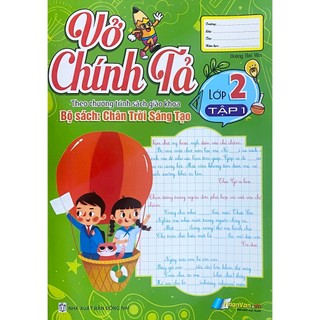 Sách - vở chính tả lớp 2 tập 1 - chân trời sáng tạo