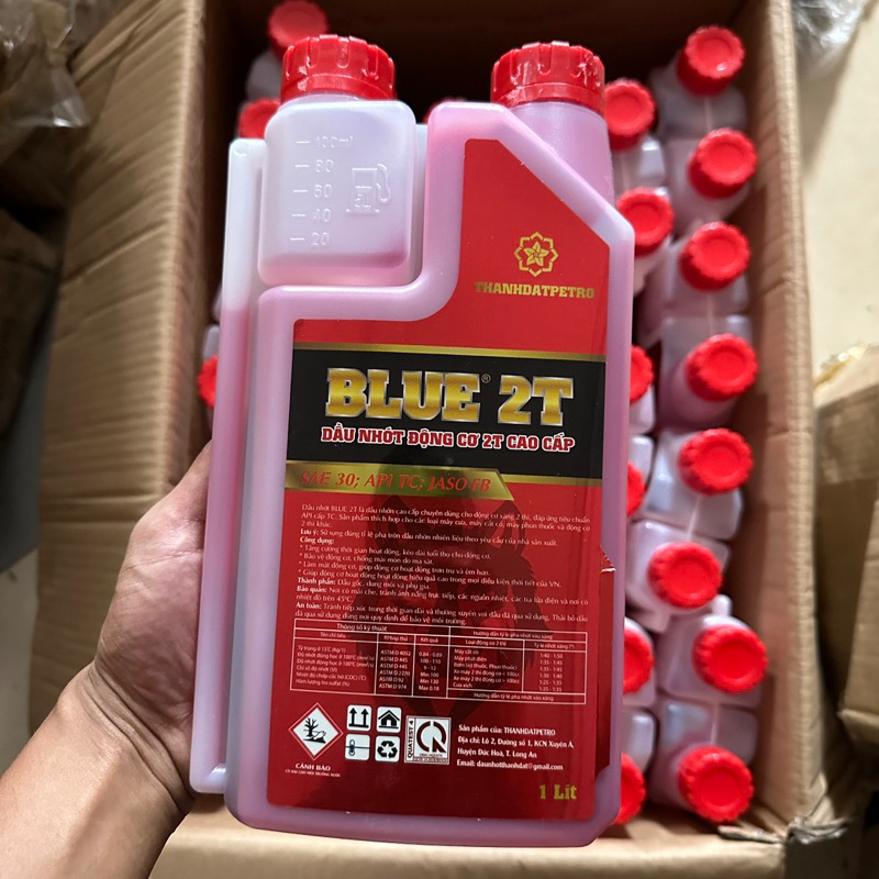 Dầu Nhớt 2Thì BLUE Con Sói . Dung Tích 1L Dùng Cho Các Loại Động Cơ 2Thì