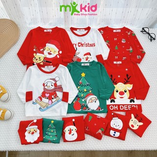 Đồ Giáng Sinh Cho Bé 8-30KG, Bộ NOEL Cho Bé Trai Bé Gái Chất Thun Lạnh Co Giãn tốt Thoải Mái cho bé