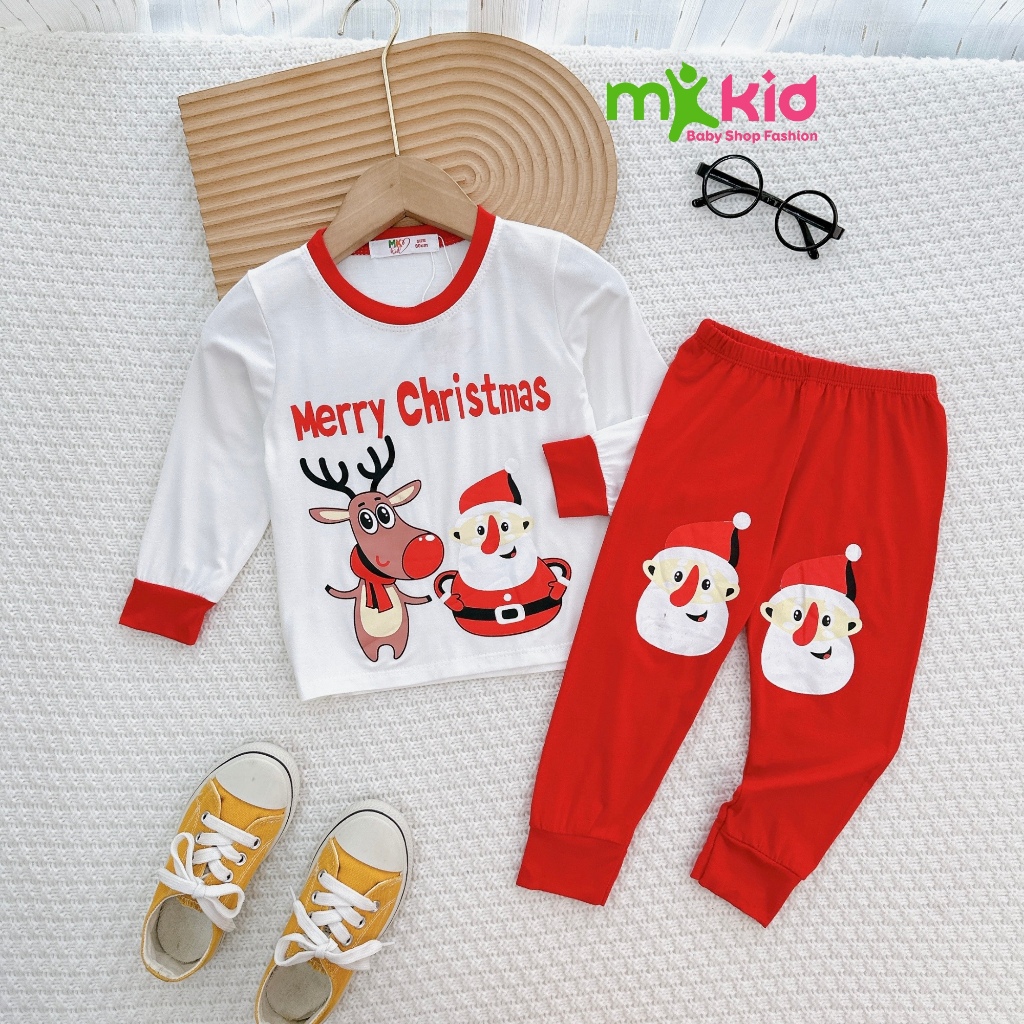 Đồ Giáng Sinh Cho Bé 8-30KG 💖 Bộ NOEL Cho Bé Trai Bé Gái 💖 Chất Thun Lạnh Co Giãn tốt Thoải Mái cho bé