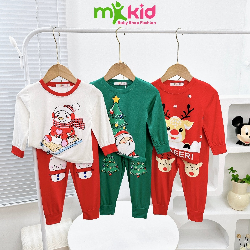 Bộ NOEL Dài Tay Cho Bé Cho Bé Trai Bé Gái 💖 Bộ Thu Đông Dài Tay  Với Các Họa Tiết Dễ Thương Cho Bé mặc mùa Giáng SInh