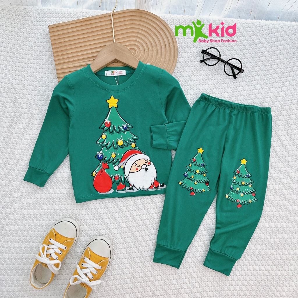 Bộ NOEL Dài Tay Cho Bé Cho Bé Trai Bé Gái 💖 Bộ Thu Đông Dài Tay  Với Các Họa Tiết Dễ Thương Cho Bé mặc mùa Giáng SInh