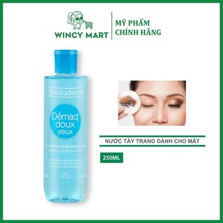 Nước Tẩy Trang Evoluderm 250ML Dành Cho Mắt Và Môi Tinh Chất Cornflower và Rose Floral Water - Wincy Mart