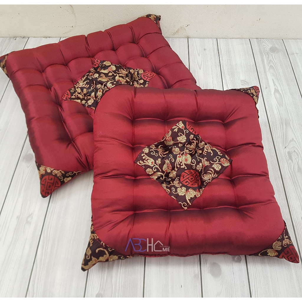 Nệm ngồi bệt MBC Home gấm lụa nhiều màu 40x40x6cm