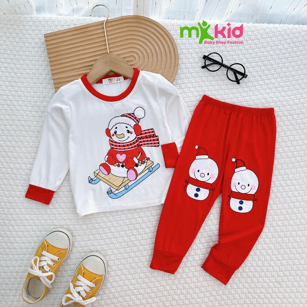 Bộ NOEL Dài Tay Cho Bé Cho Bé Trai Bé Gái 💖 Bộ Thu Đông Dài Tay  Với Các Họa Tiết Dễ Thương Cho Bé mặc mùa Giáng SInh