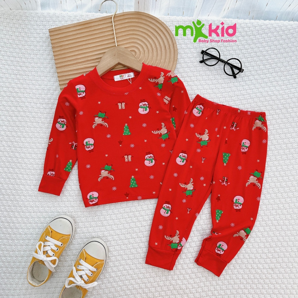 Bộ NOEL Dài Tay Cho Bé Cho Bé Trai Bé Gái 💖 Bộ Thu Đông Dài Tay  Với Các Họa Tiết Dễ Thương Cho Bé mặc mùa Giáng SInh